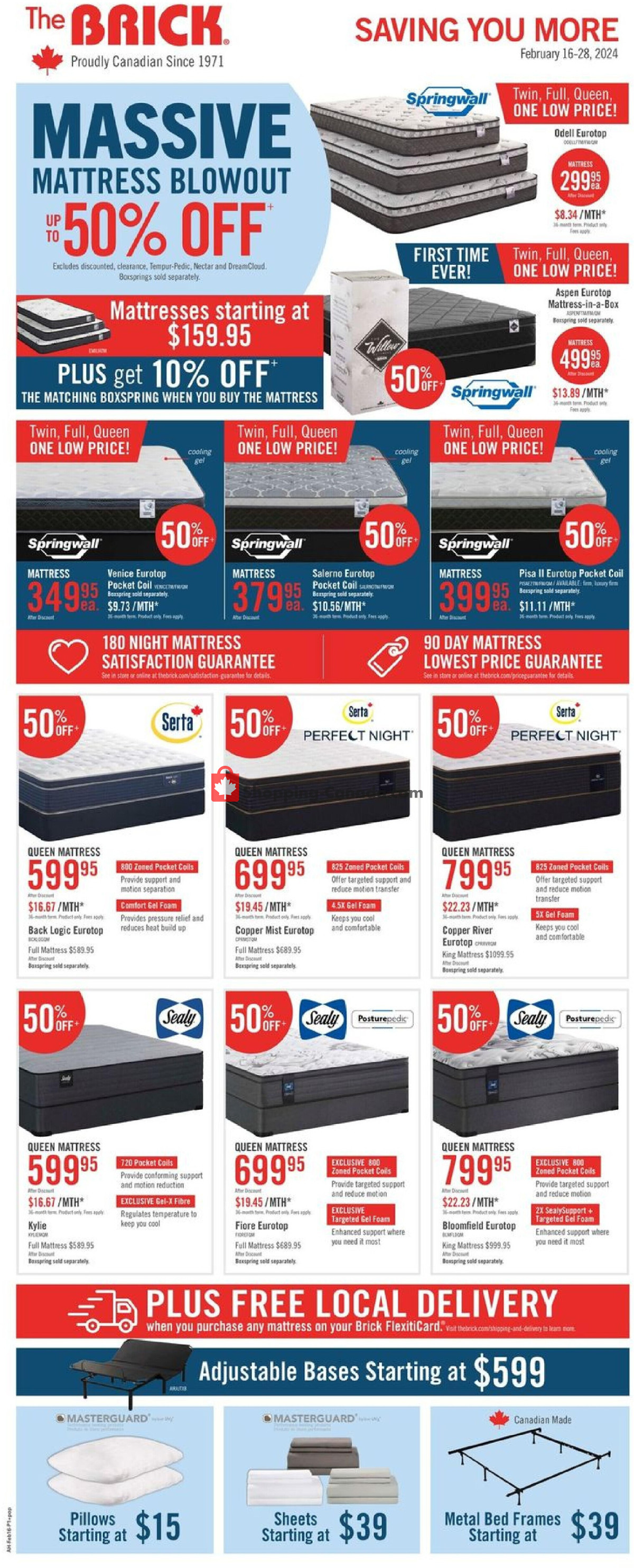 The Brick flyer from Friday February 16, 2024 to Wednesday February 28, 2024 - page 3