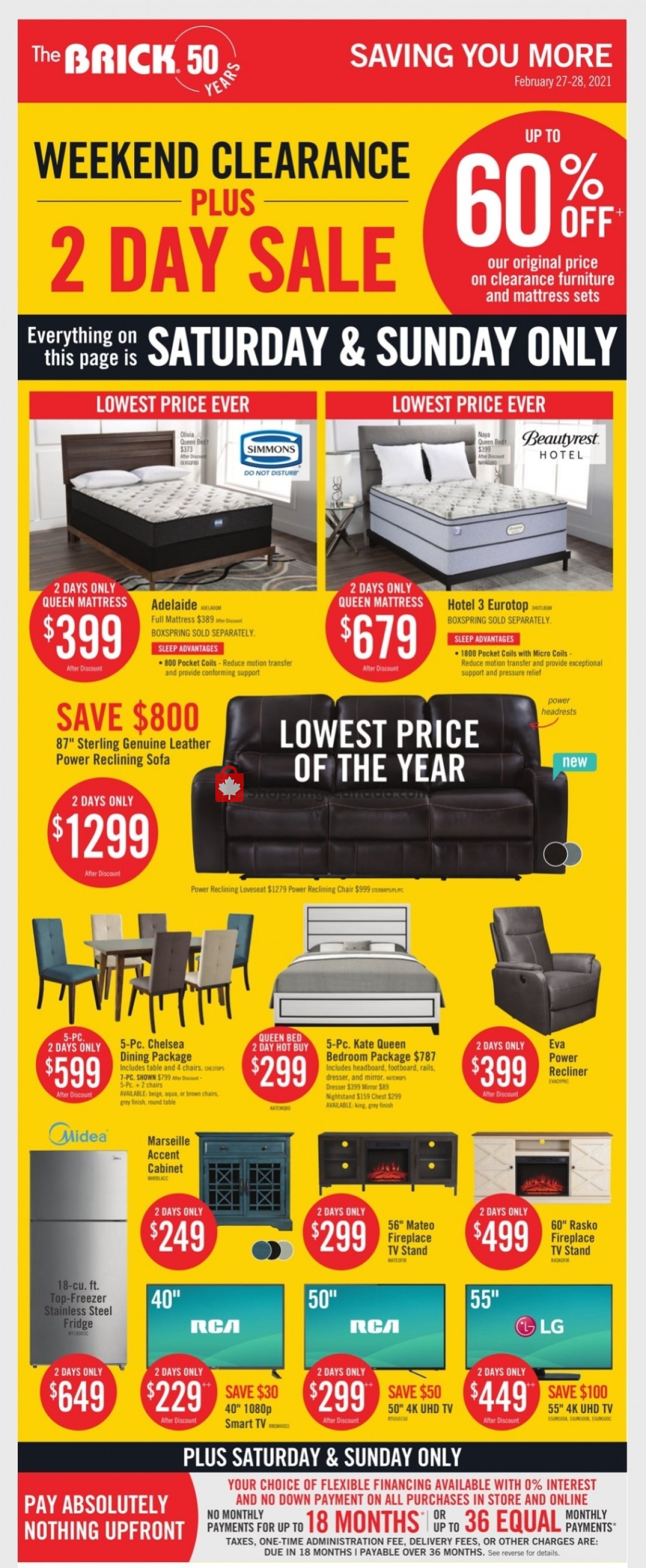 The Brick flyer from Tuesday February 23, 2021 to Wednesday March 3, 2021 - page 1