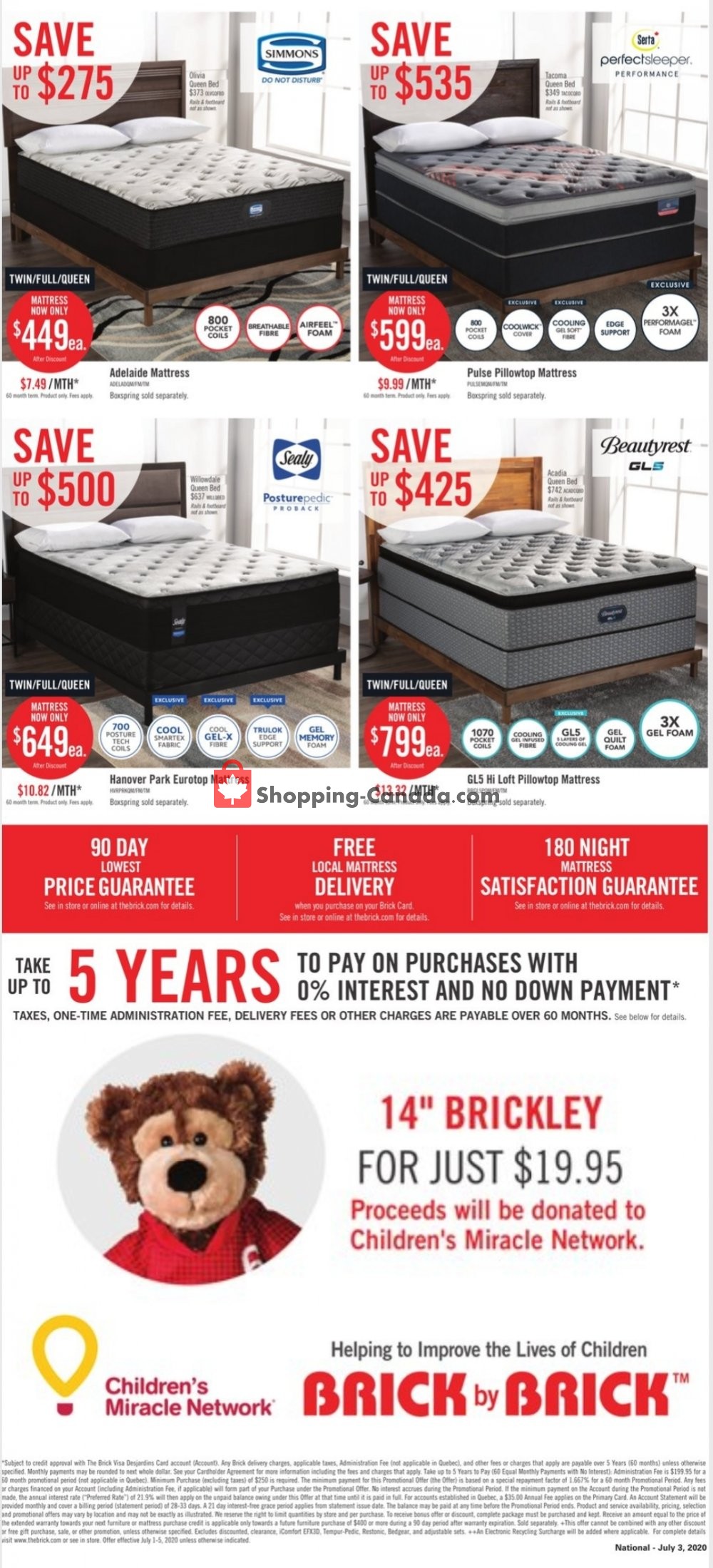 The Brick flyer from Wednesday July 1, 2020 to Monday July 6, 2020 - page 9