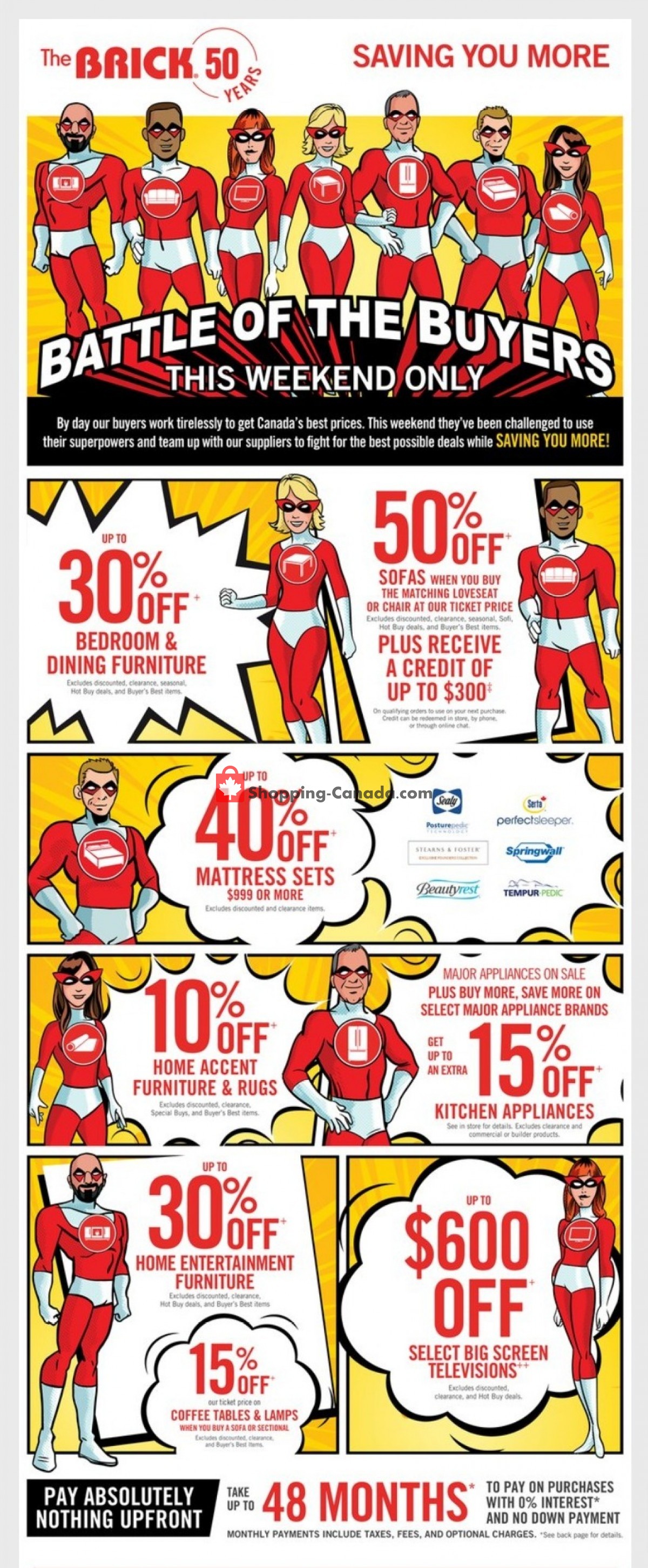 The Brick Canada, flyer (Saving You More ON) July 22 July 26