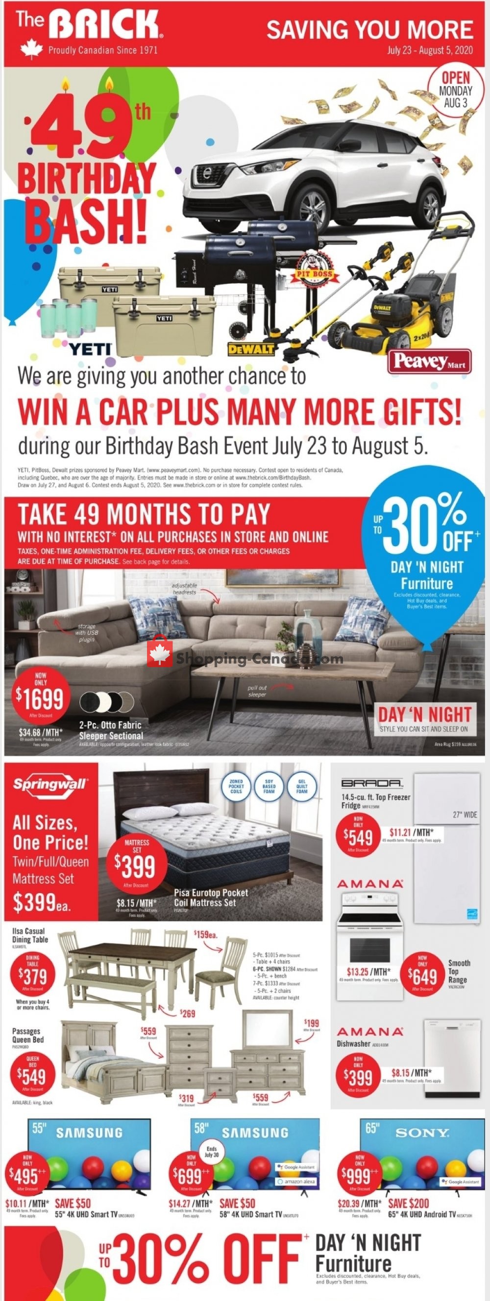 The Brick flyer from Thursday July 23, 2020 to Thursday August 6, 2020 - page 3