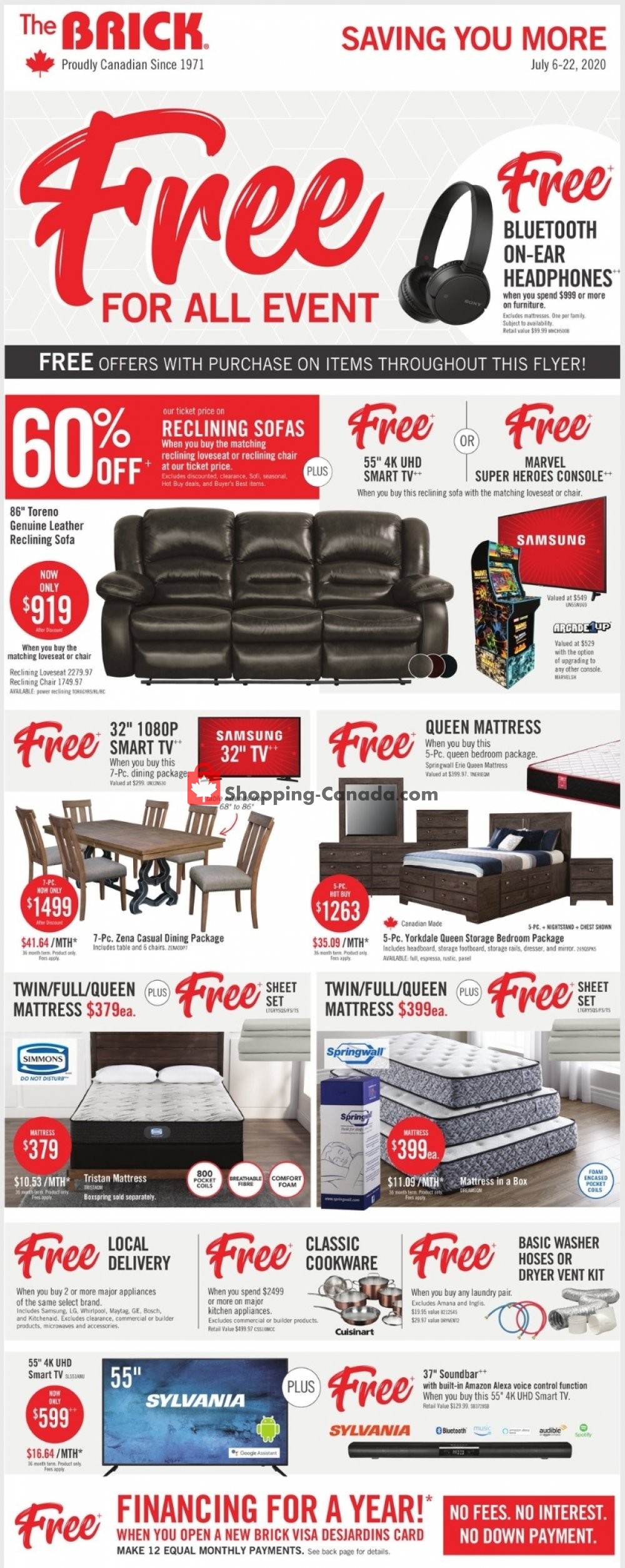 The Brick flyer from Monday July 6, 2020 to Wednesday July 22, 2020 - page 1