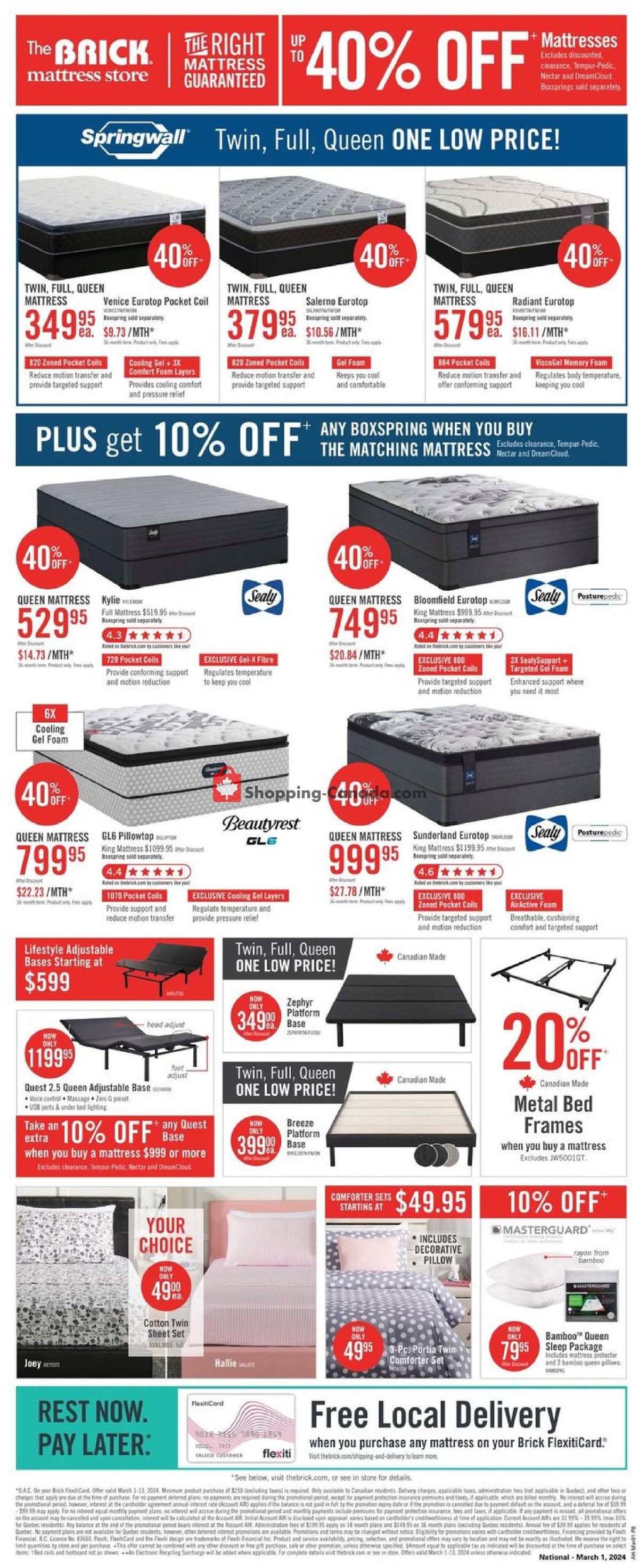 The Brick flyer from Friday March 1, 2024 to Wednesday March 13, 2024 - page 20