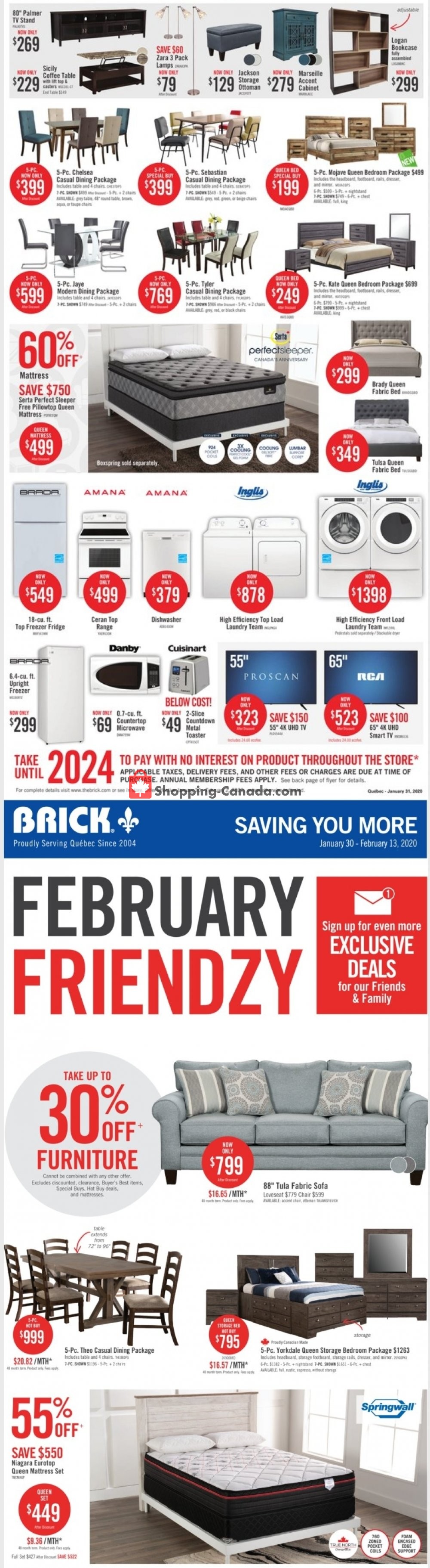 The Brick flyer from Thursday January 30, 2020 to Thursday February 13, 2020 - page 2