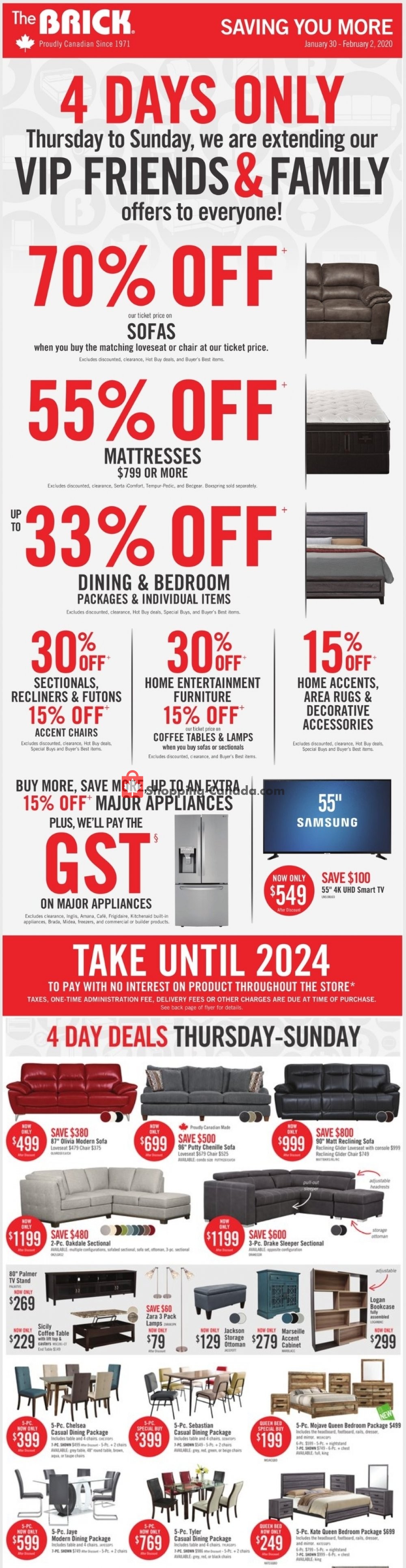 The Brick flyer from Thursday January 30, 2020 to Thursday February 13, 2020 - page 1