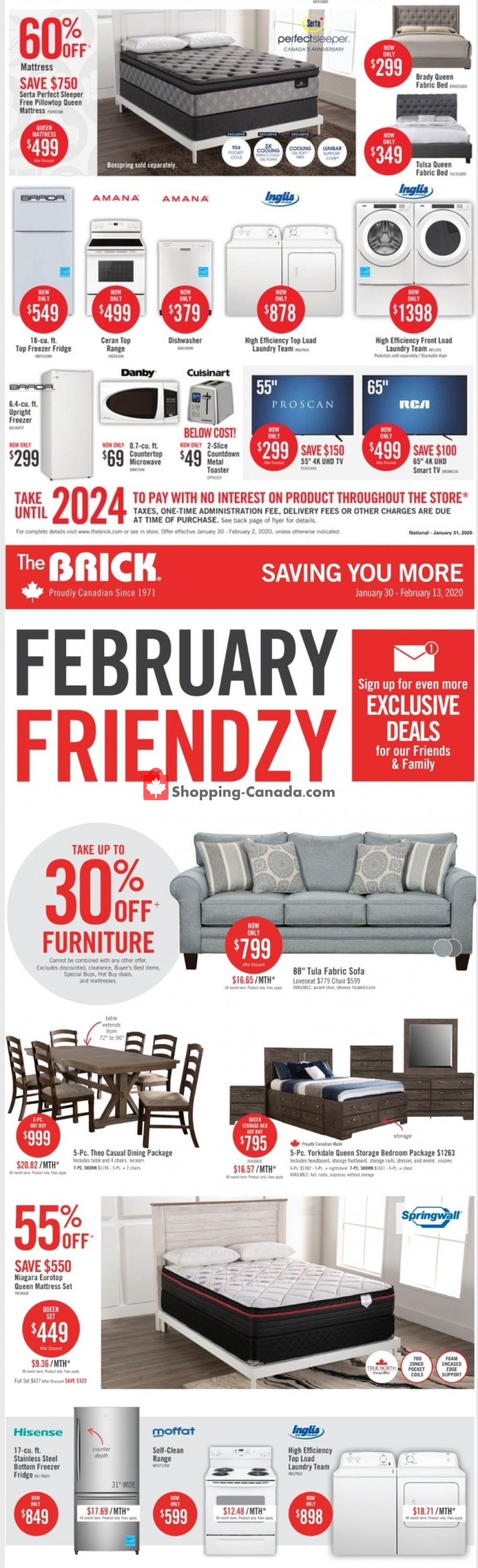 The Brick flyer from Thursday January 30, 2020 to Thursday February 13, 2020 - page 2