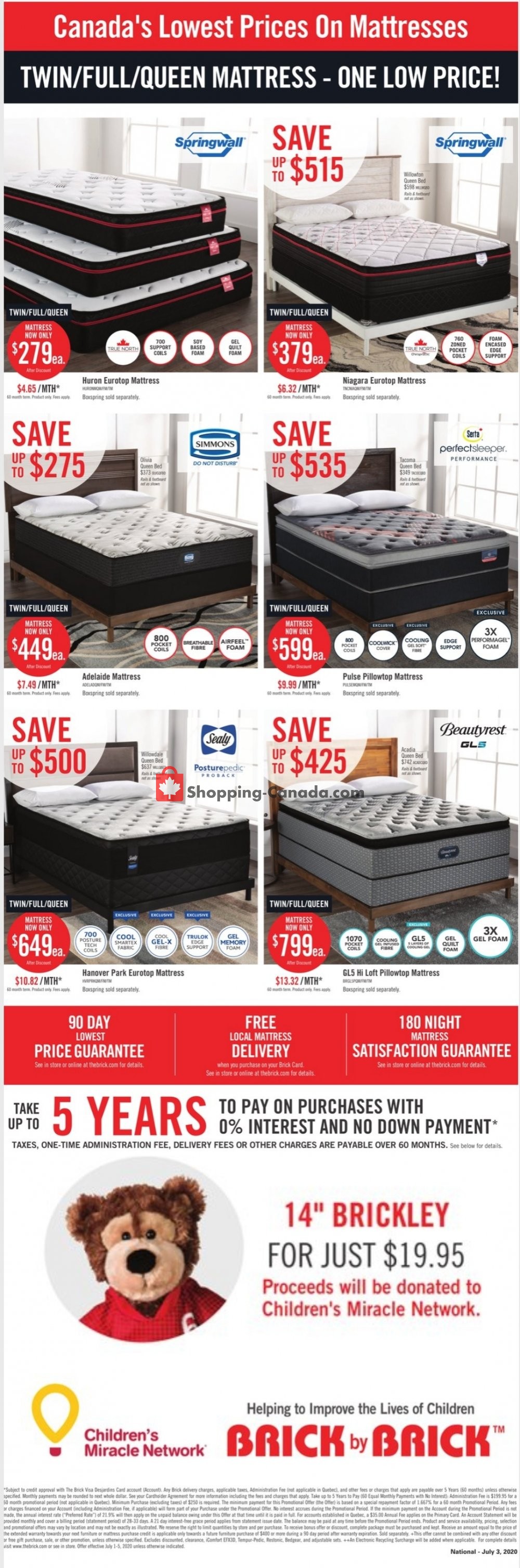 The Brick flyer from Wednesday July 1, 2020 to Monday July 6, 2020 - page 11