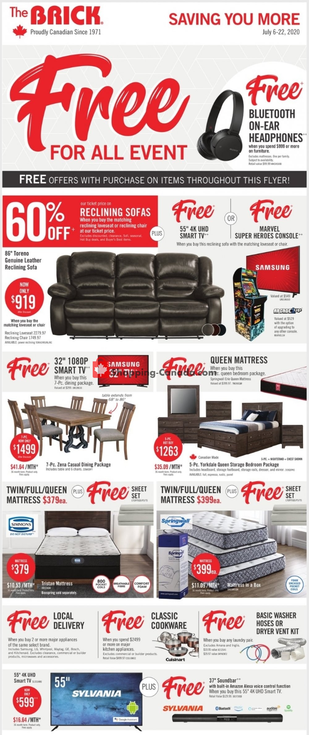 The Brick flyer from Monday July 6, 2020 to Wednesday July 22, 2020 - page 1