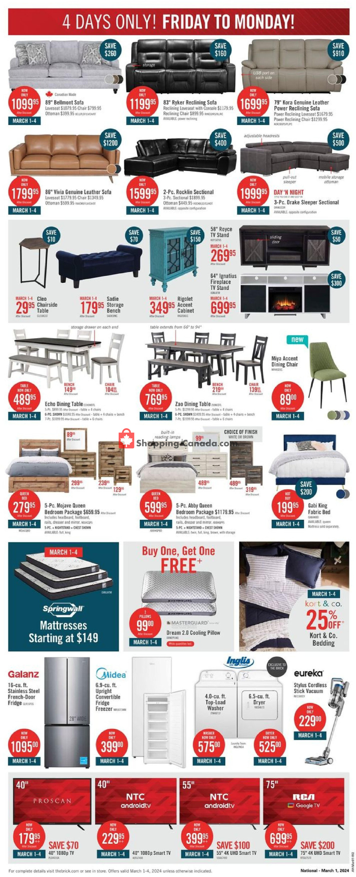 The Brick flyer from Friday March 1, 2024 to Wednesday March 13, 2024 - page 2