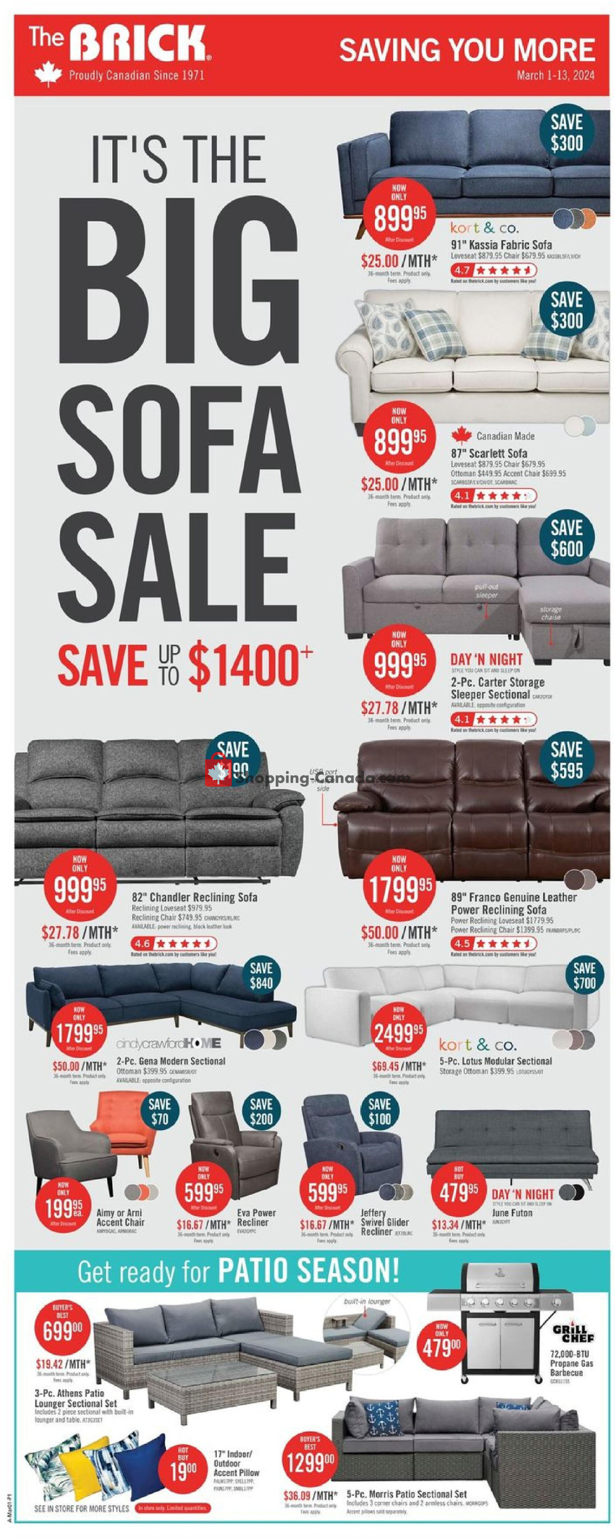 The Brick flyer from Friday March 1, 2024 to Wednesday March 13, 2024 - page 3