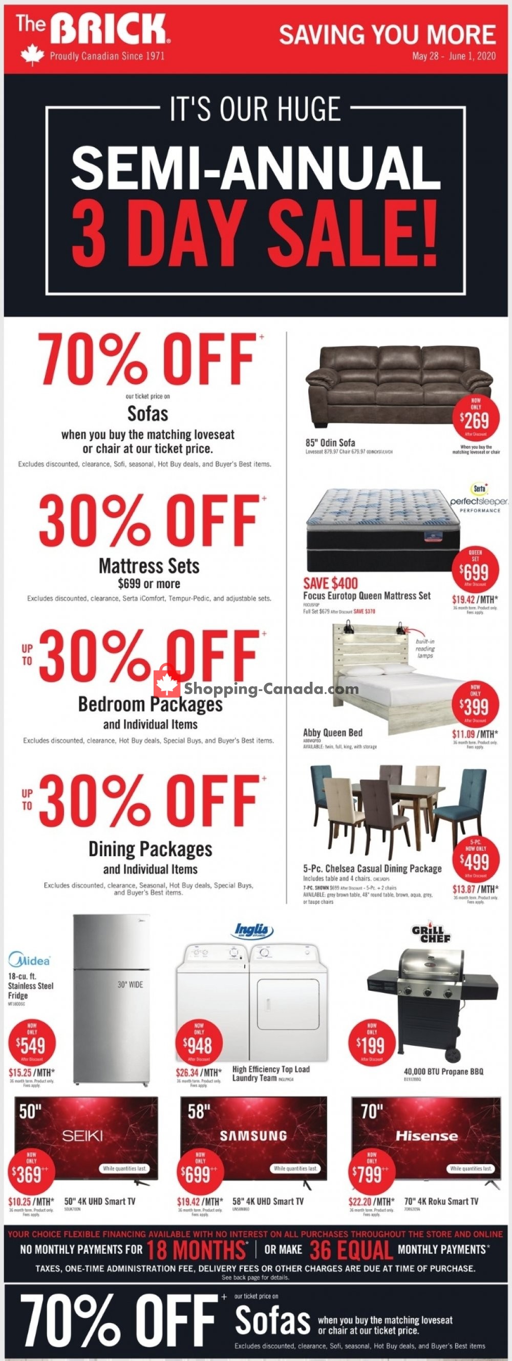 The Brick flyer from Thursday May 28, 2020 to Monday June 1, 2020 - page 1
