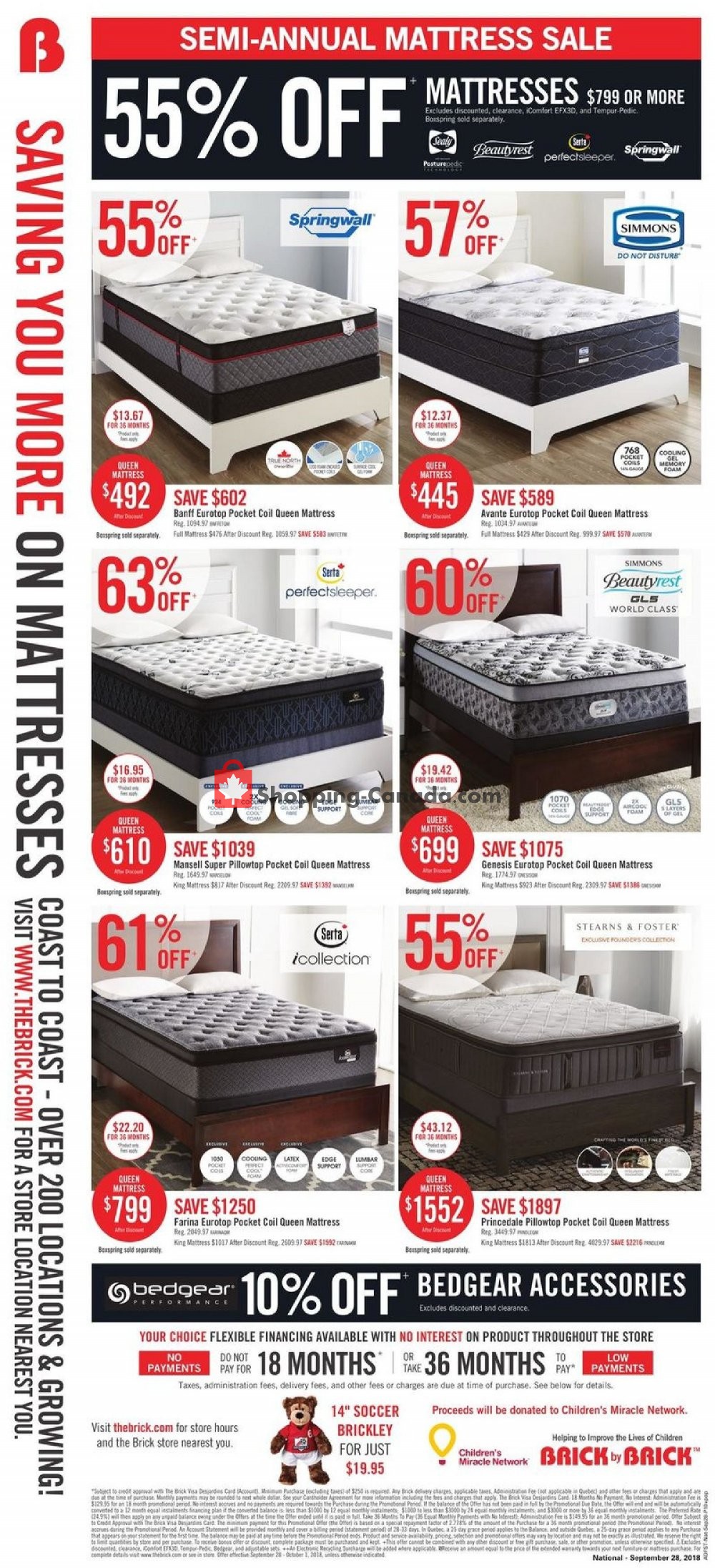 The Brick flyer from Friday September 28, 2018 to Monday October 1, 2018 - page 15