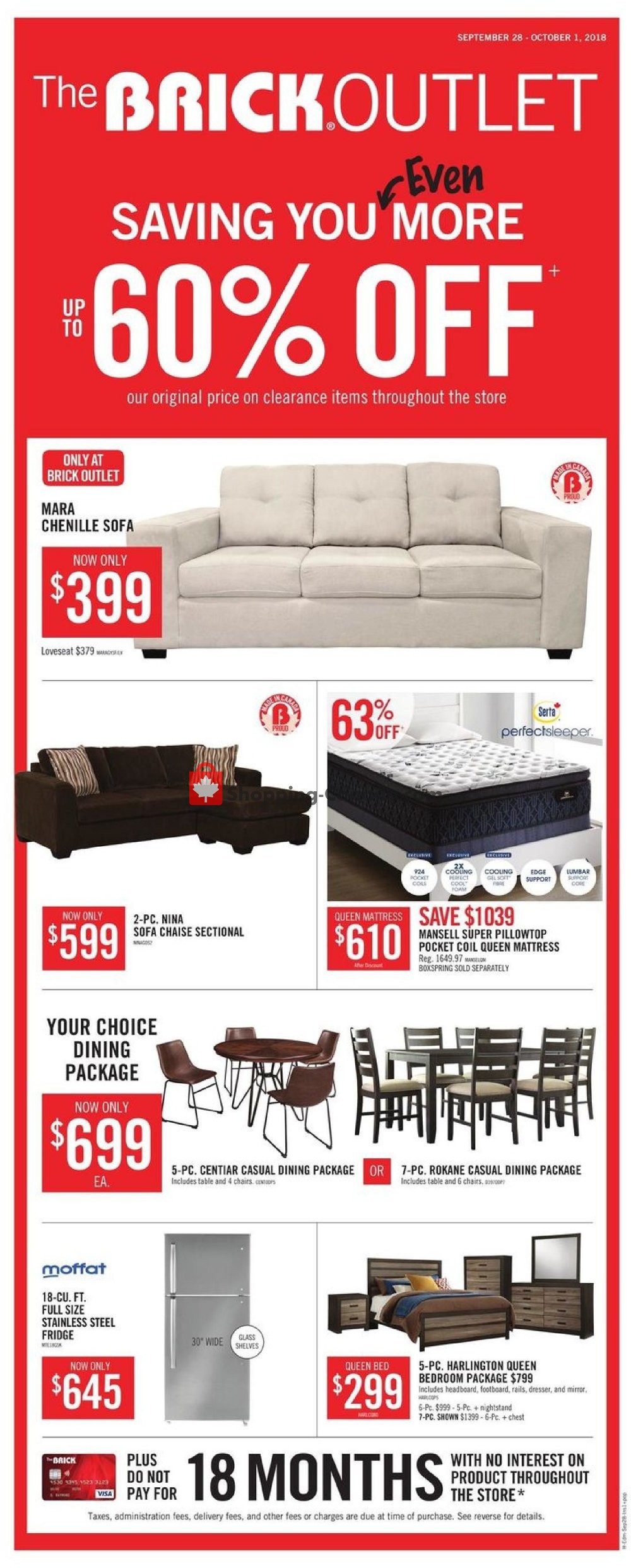 The Brick flyer from Friday September 28, 2018 to Monday October 1, 2018 - page 6