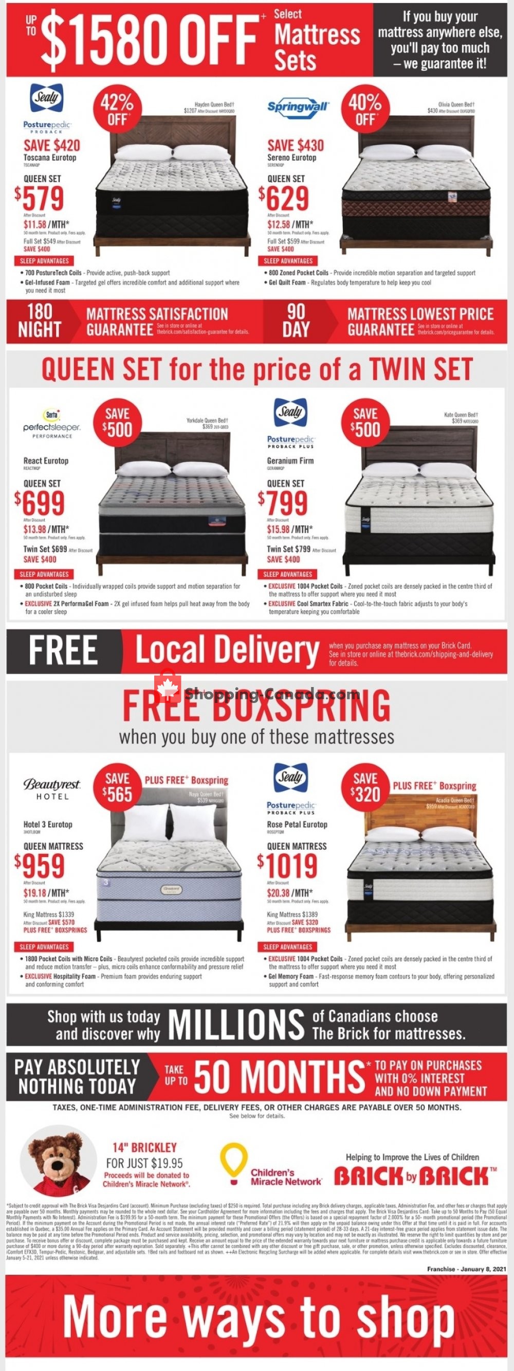 The Brick flyer from Tuesday January 5, 2021 to Thursday January 21, 2021 - page 13