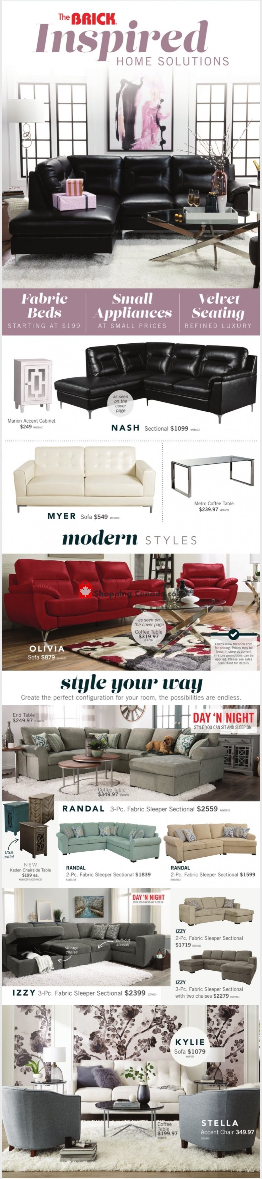 The Brick flyer from Saturday February 1, 2020 to Sunday March 1, 2020 - page 1