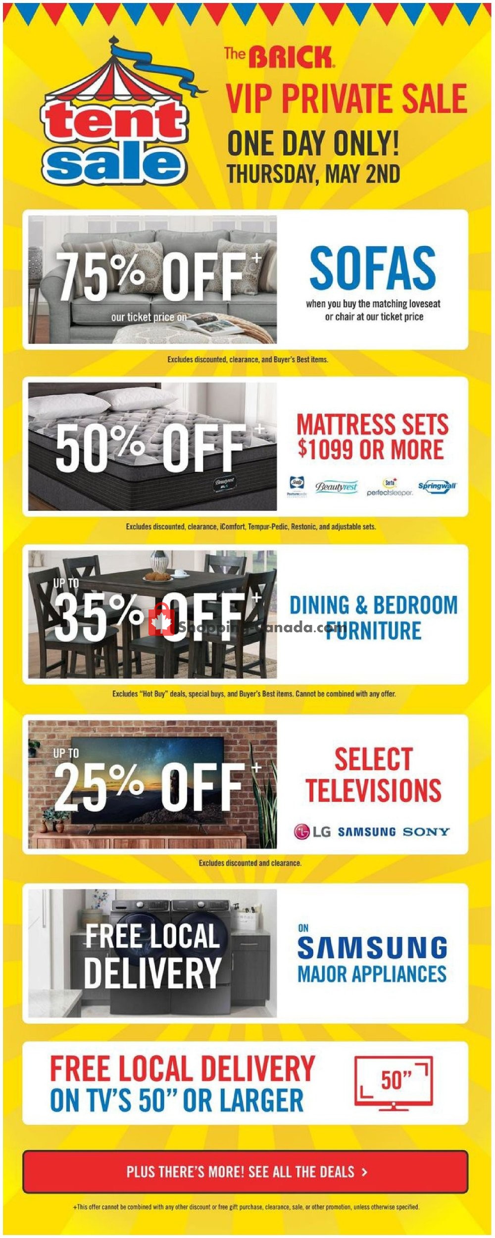 The Brick flyer from Thursday May 2, 2019 to Monday May 6, 2019 - page 1