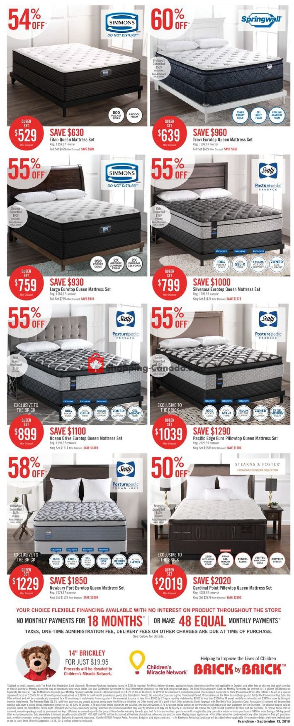 The Brick flyer from Friday September 13, 2019 to Monday September 16, 2019 - page 16