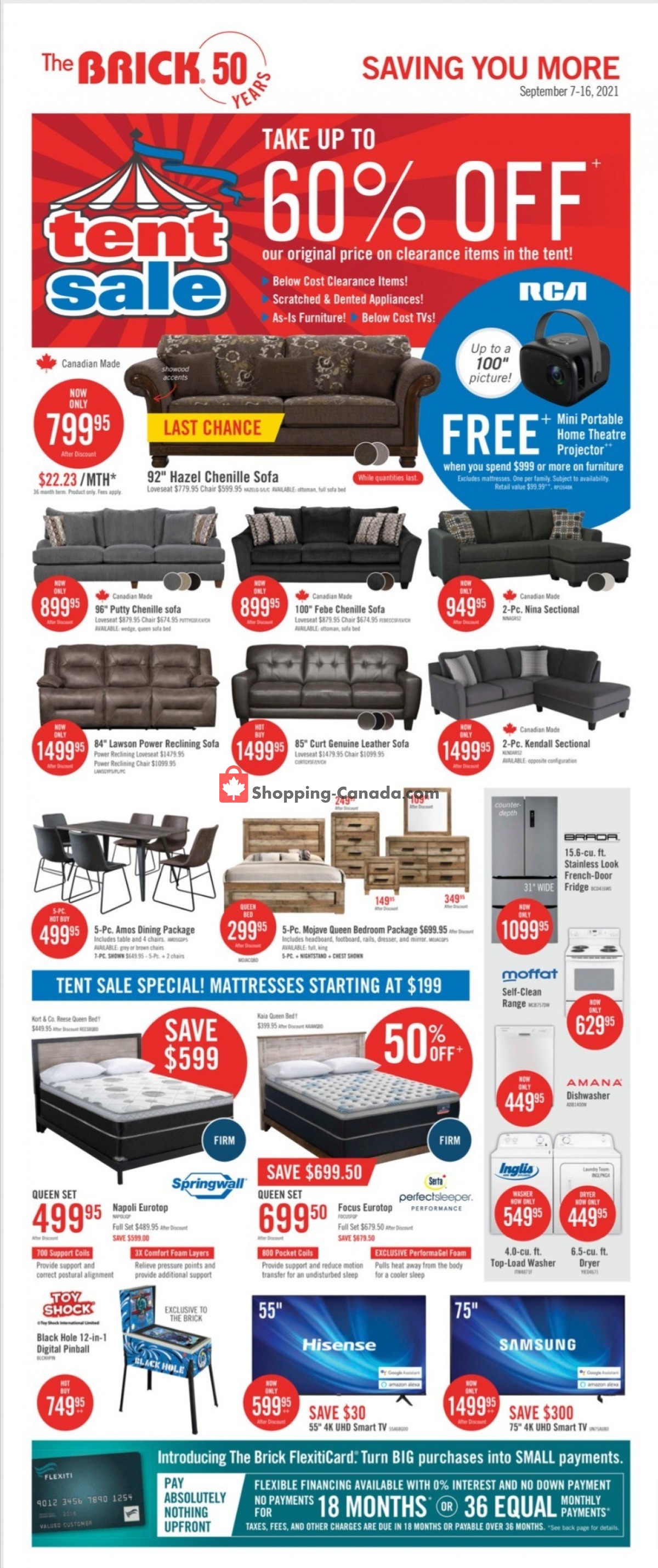 The Brick flyer from Tuesday September 7, 2021 to Thursday September 16, 2021 - page 1