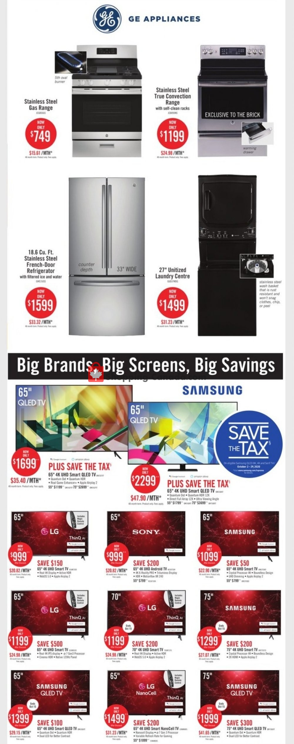 The Brick flyer from Friday October 9, 2020 to Thursday October 22, 2020 - page 4