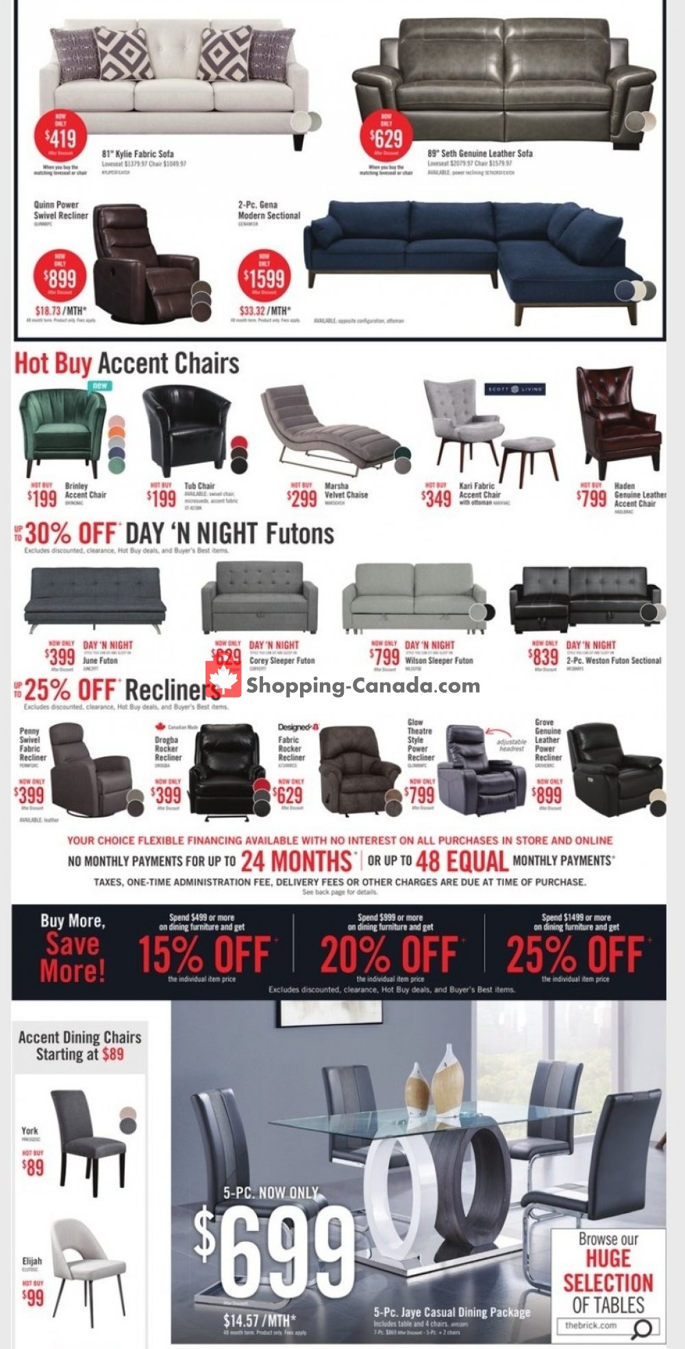 The Brick flyer from Friday October 9, 2020 to Thursday October 22, 2020 - page 12