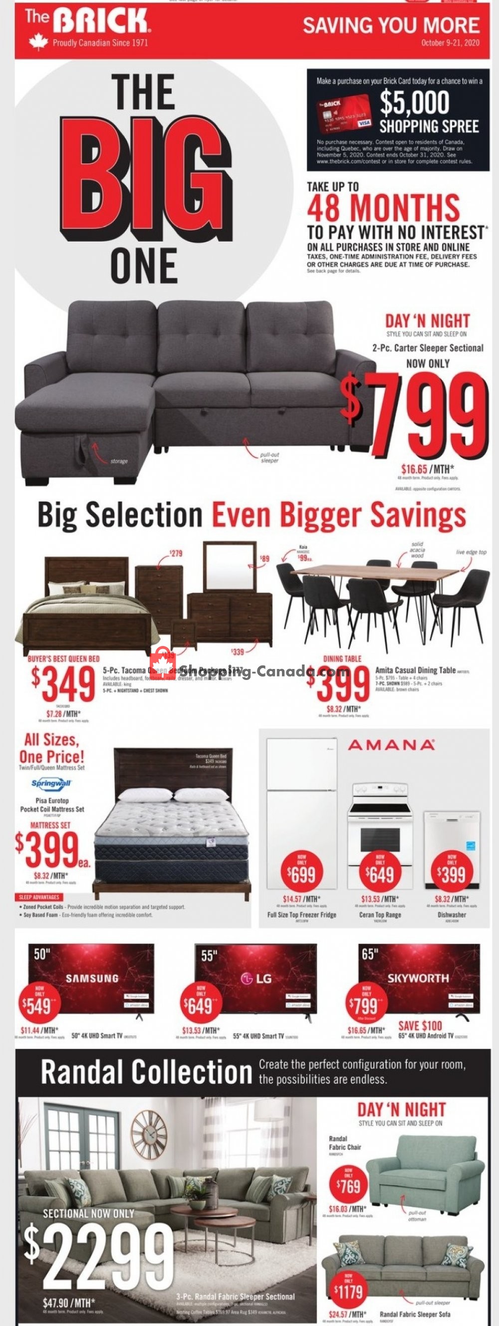 The Brick flyer from Friday October 9, 2020 to Thursday October 22, 2020 - page 14