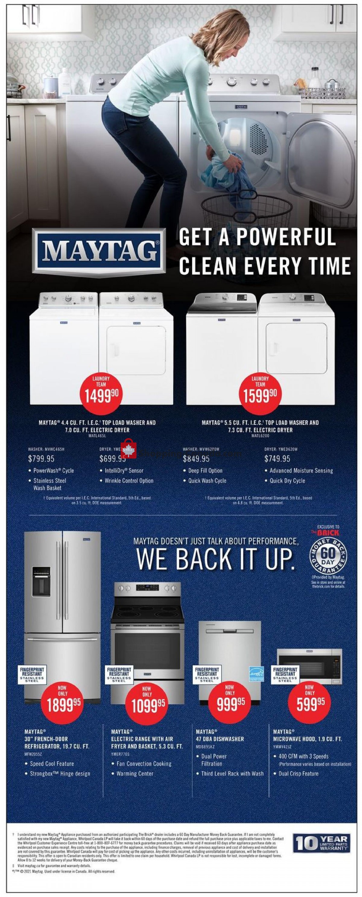 The Brick flyer from Friday October 8, 2021 to Thursday October 21, 2021 - page 13