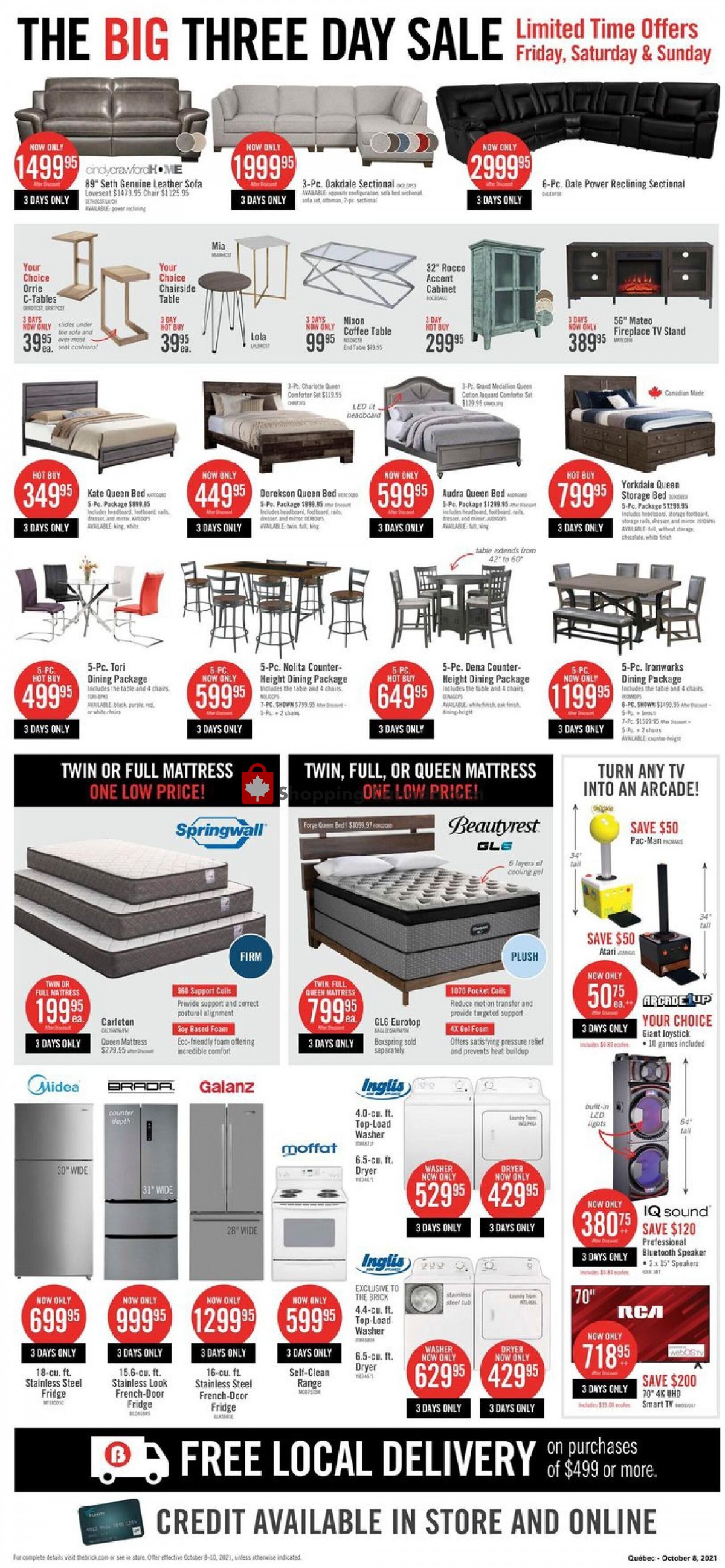 The Brick flyer from Friday October 8, 2021 to Thursday October 21, 2021 - page 3