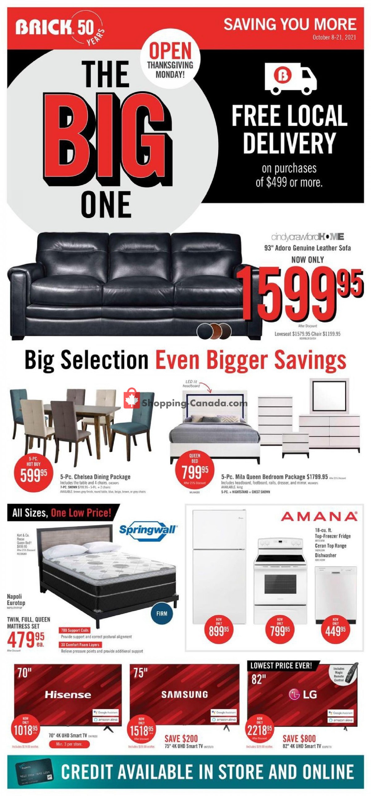 The Brick flyer from Friday October 8, 2021 to Thursday October 21, 2021 - page 4