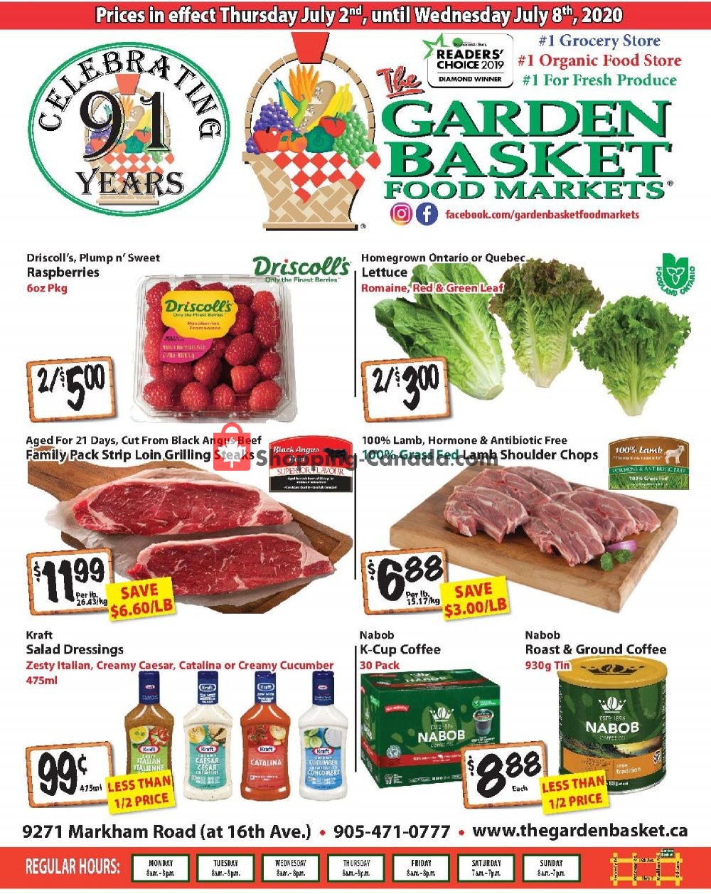 The Garden Basket flyer from Thursday July 2, 2020 to Wednesday July 8, 2020 - page 1