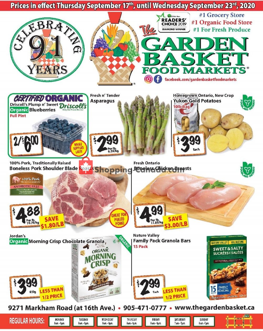 The Garden Basket flyer from Thursday September 17, 2020 to Wednesday September 23, 2020 - page 1