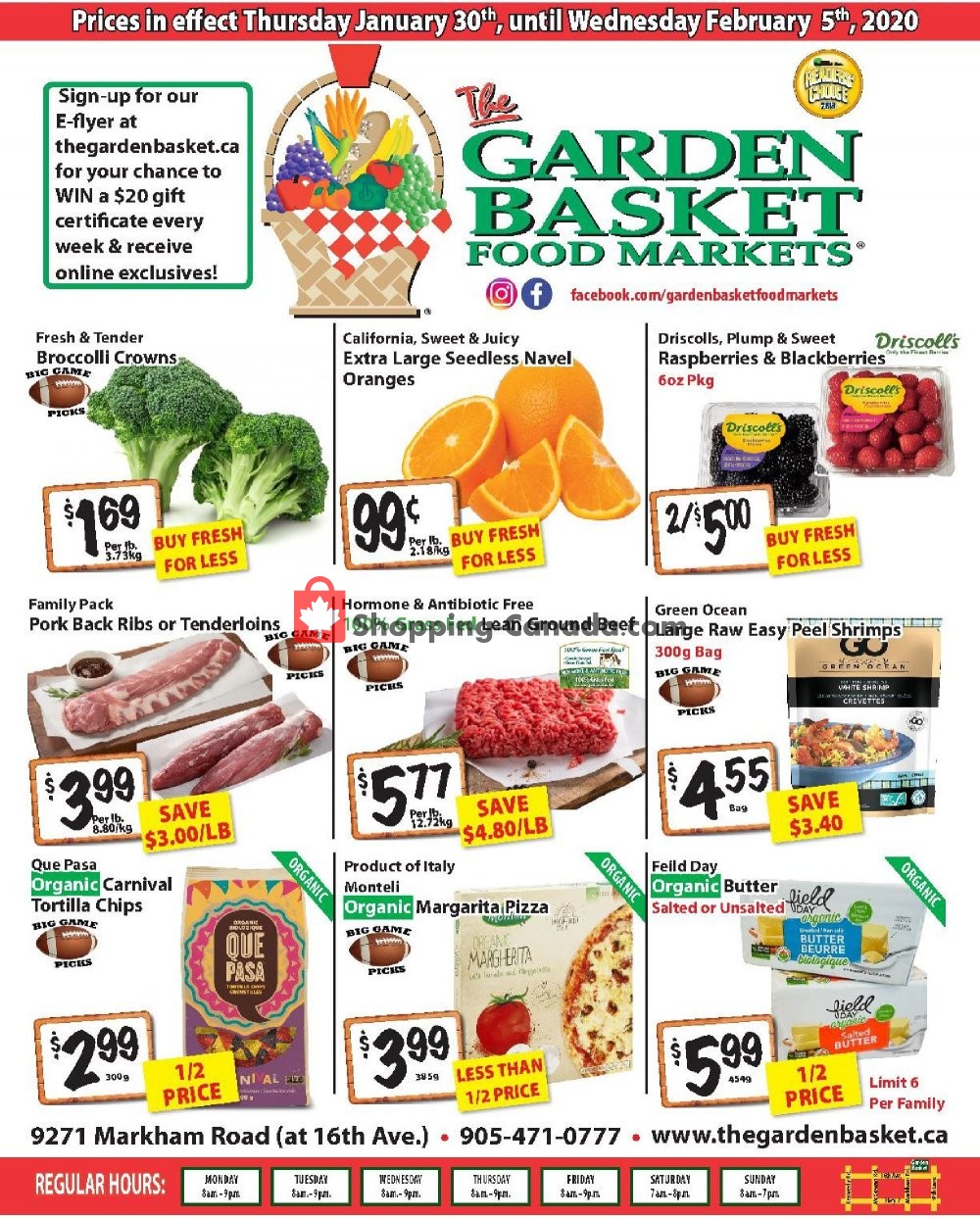 The Garden Basket flyer from Thursday January 30, 2020 to Wednesday February 5, 2020 - page 1