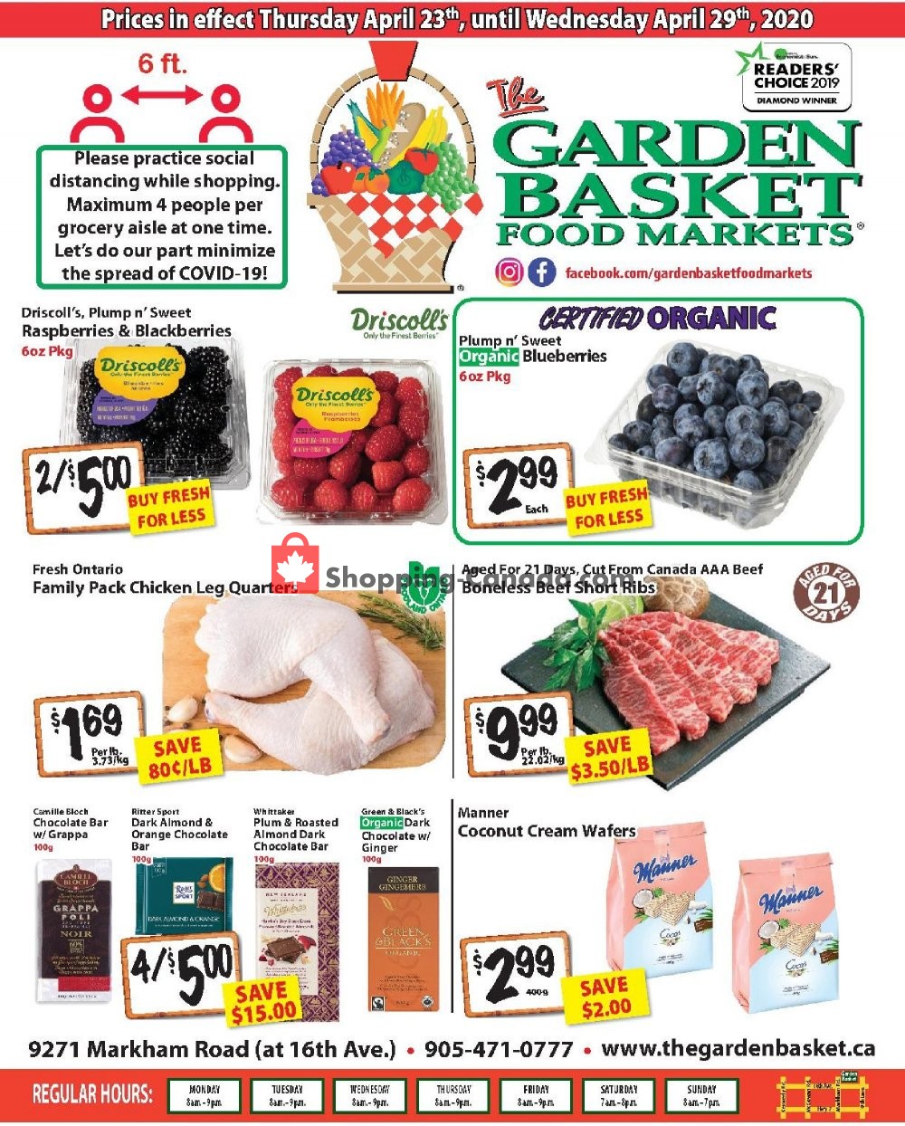 The Garden Basket flyer from Thursday April 23, 2020 to Wednesday April 29, 2020 - page 1