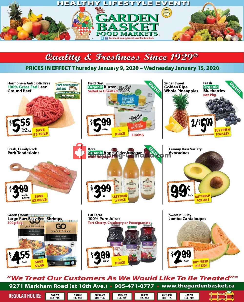 The Garden Basket flyer from Thursday January 9, 2020 to Wednesday January 15, 2020 - page 1