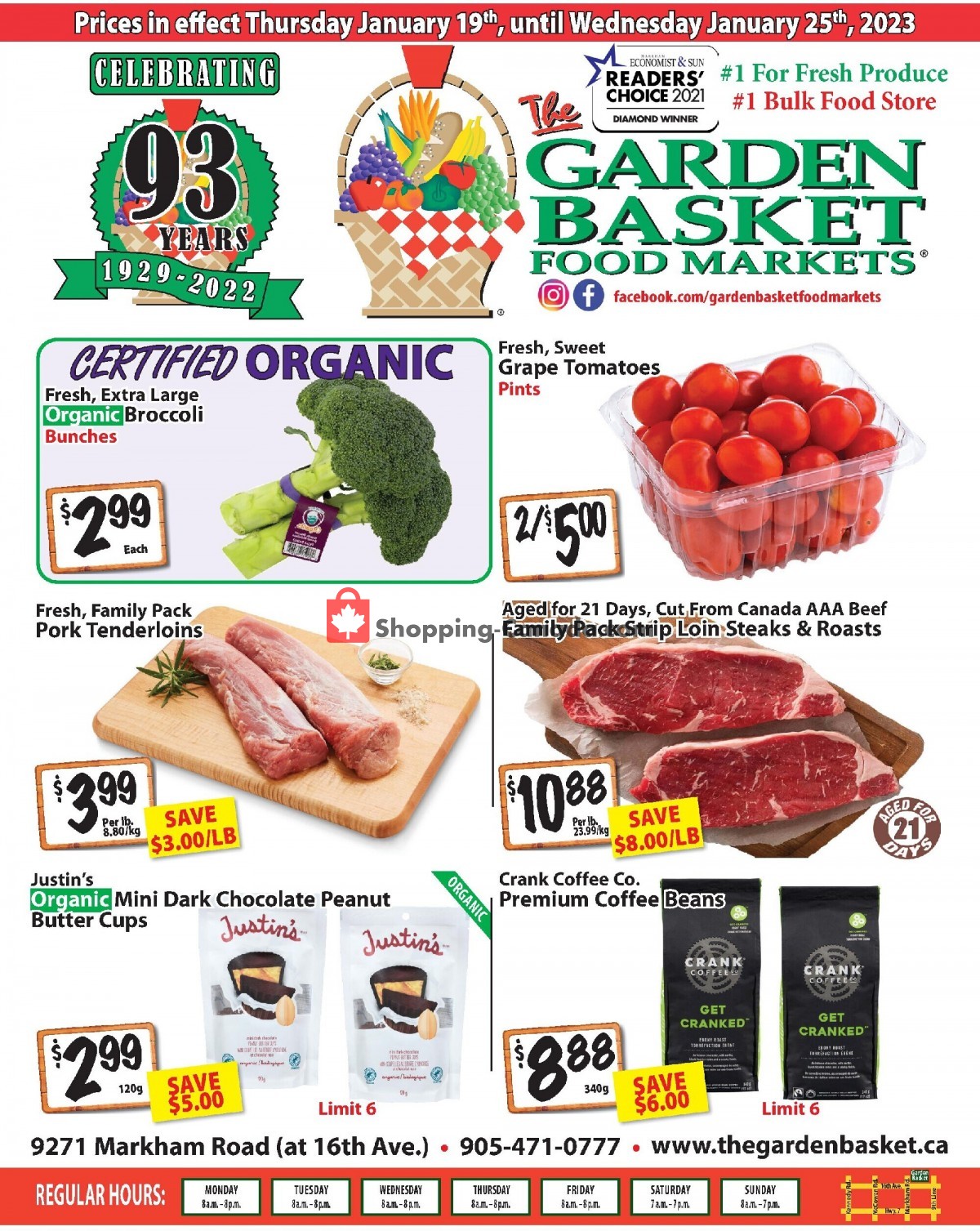 The Garden Basket flyer from Thursday January 19, 2023 to Wednesday January 25, 2023 - page 1