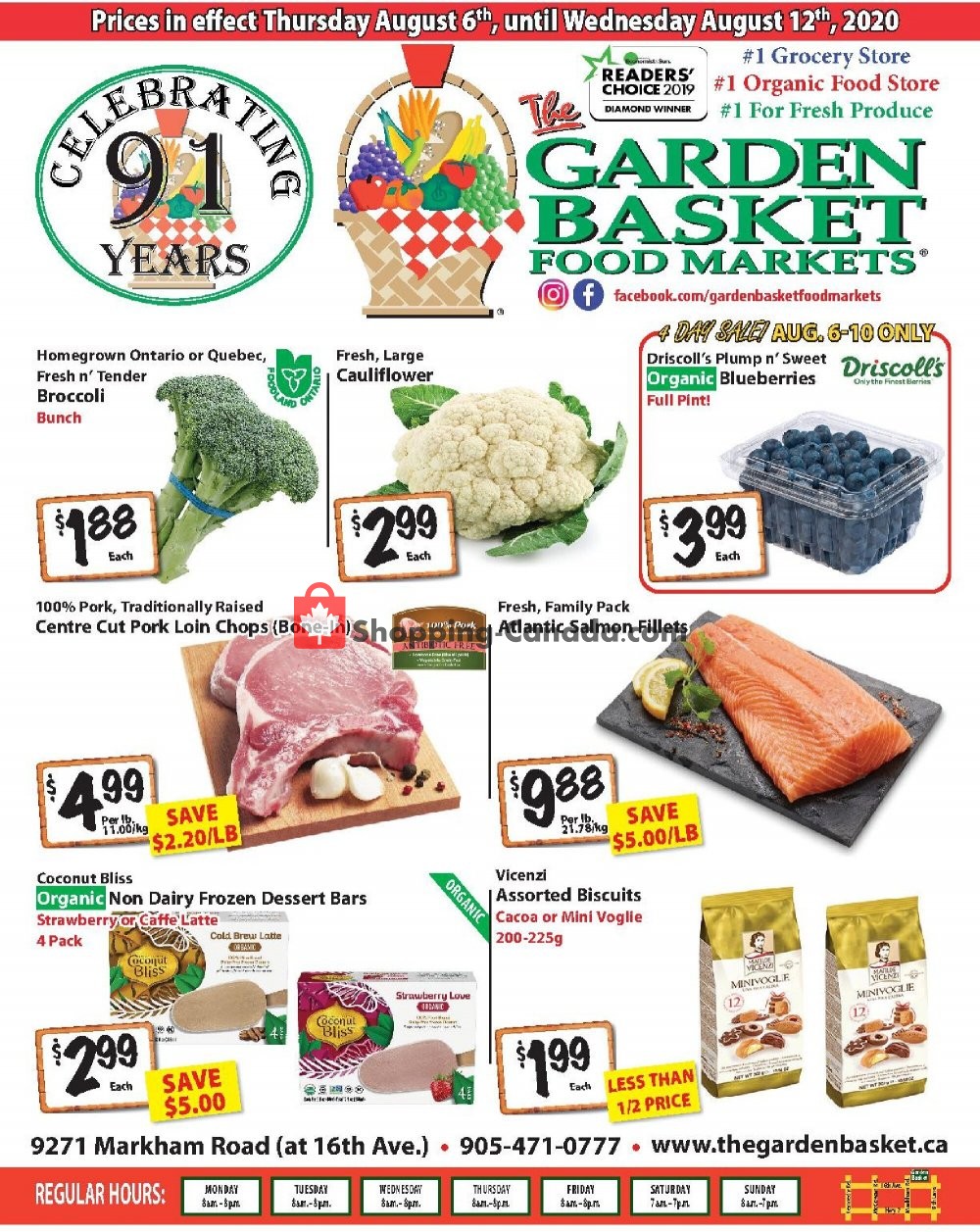 The Garden Basket flyer from Thursday August 6, 2020 to Wednesday August 12, 2020 - page 1