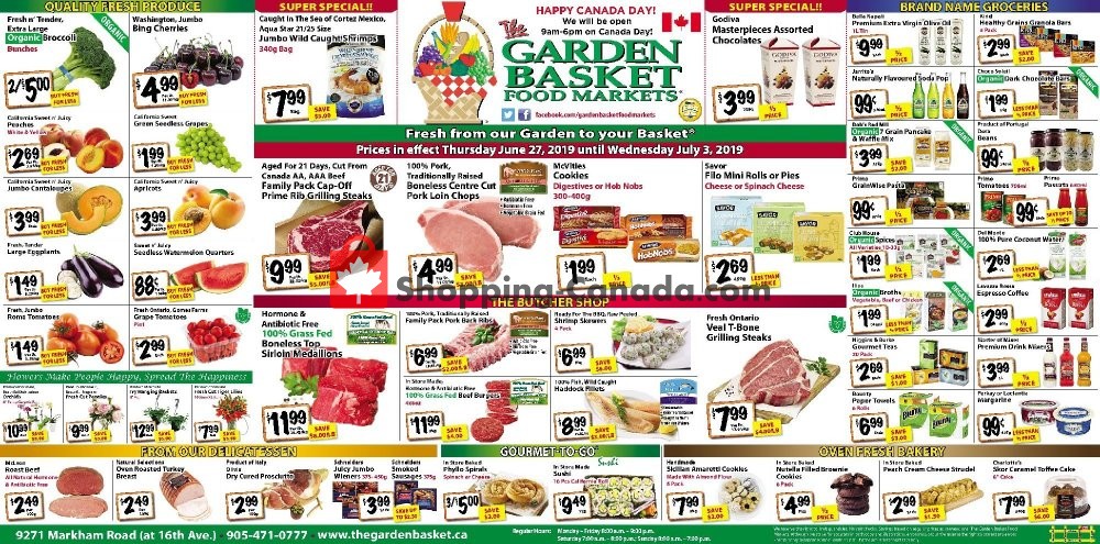 The Garden Basket flyer from Thursday June 27, 2019 to Wednesday July 3, 2019 - page 1