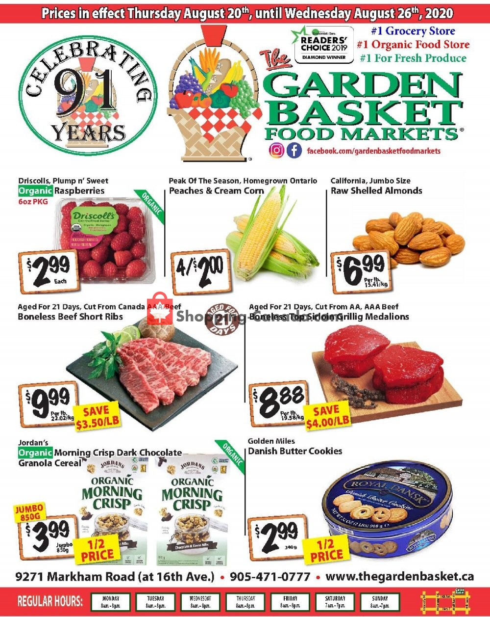 The Garden Basket Canada, flyer (Weekly Special Offer) August 20