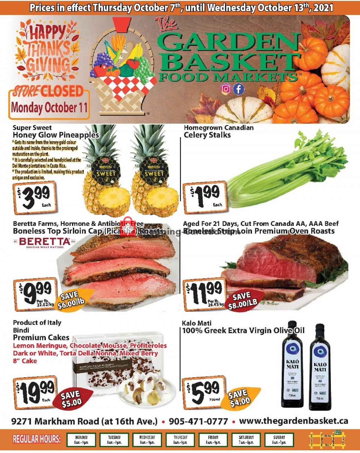 The Garden Basket flyer from Thursday October 7, 2021 to Wednesday October 13, 2021 - page 1