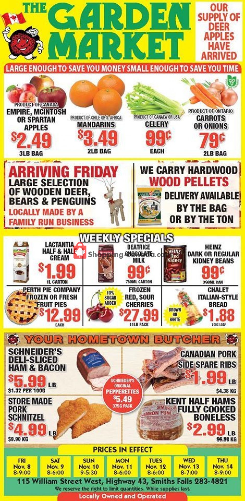 The Garden Market flyer from Friday November 8, 2019 to Thursday November 14, 2019 - page 1