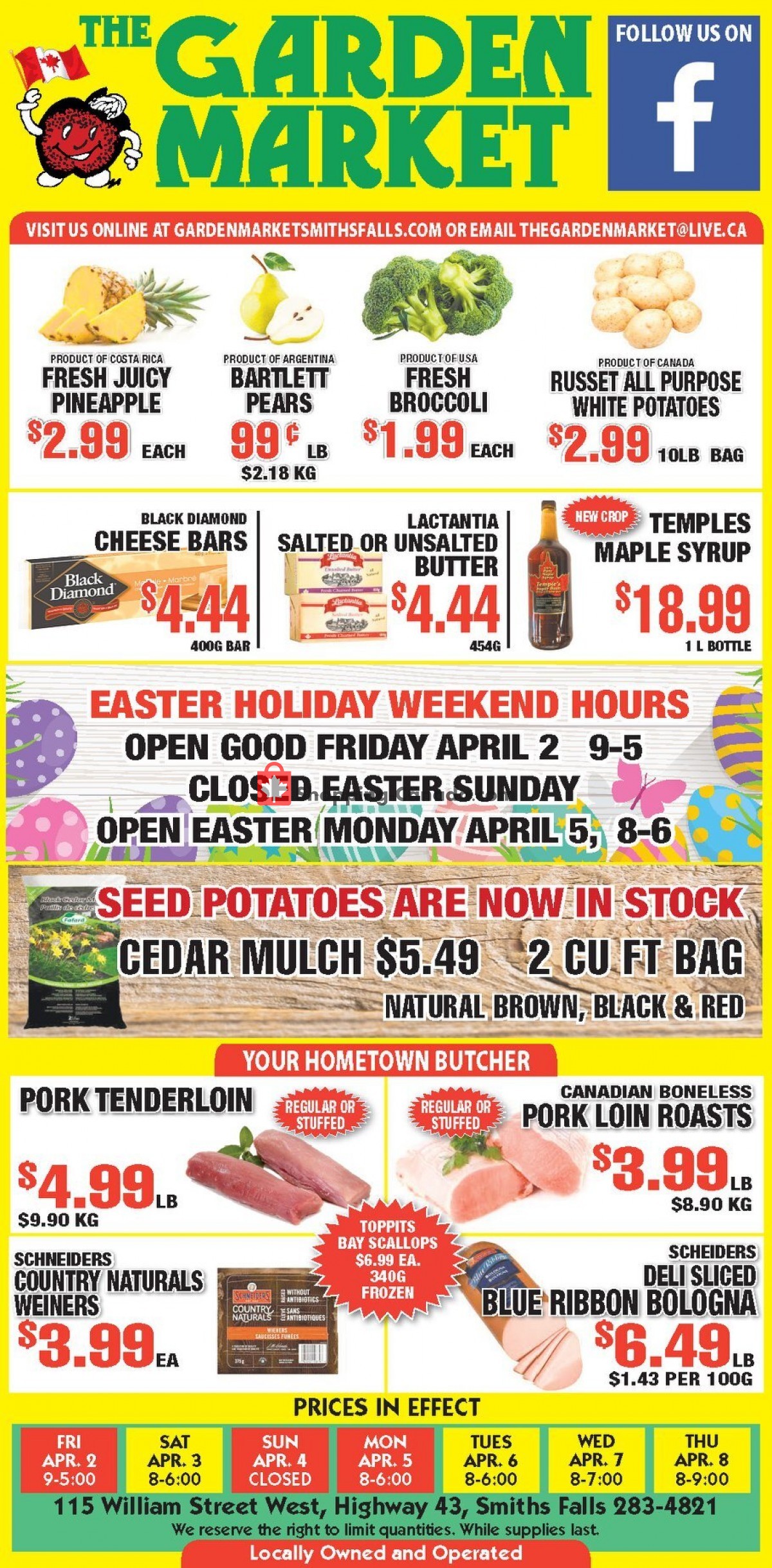 The Garden Market flyer from Friday April 2, 2021 to Thursday April 8, 2021 - page 1