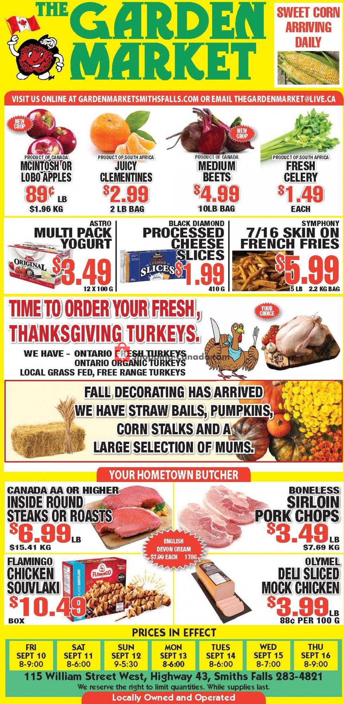The Garden Market flyer from Thursday September 9, 2021 to Friday September 10, 2021 - page 1