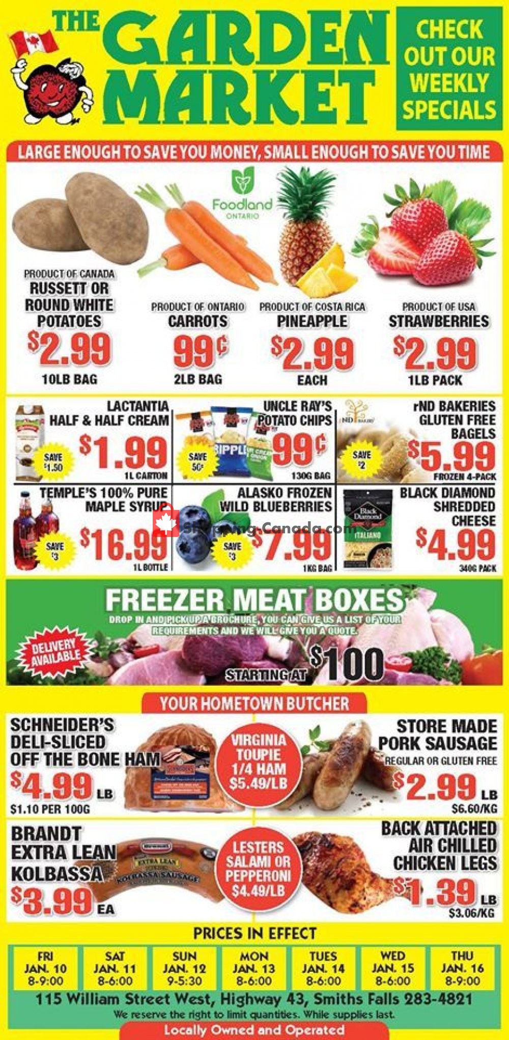 The Garden Market flyer from Friday January 10, 2020 to Thursday January 16, 2020 - page 1
