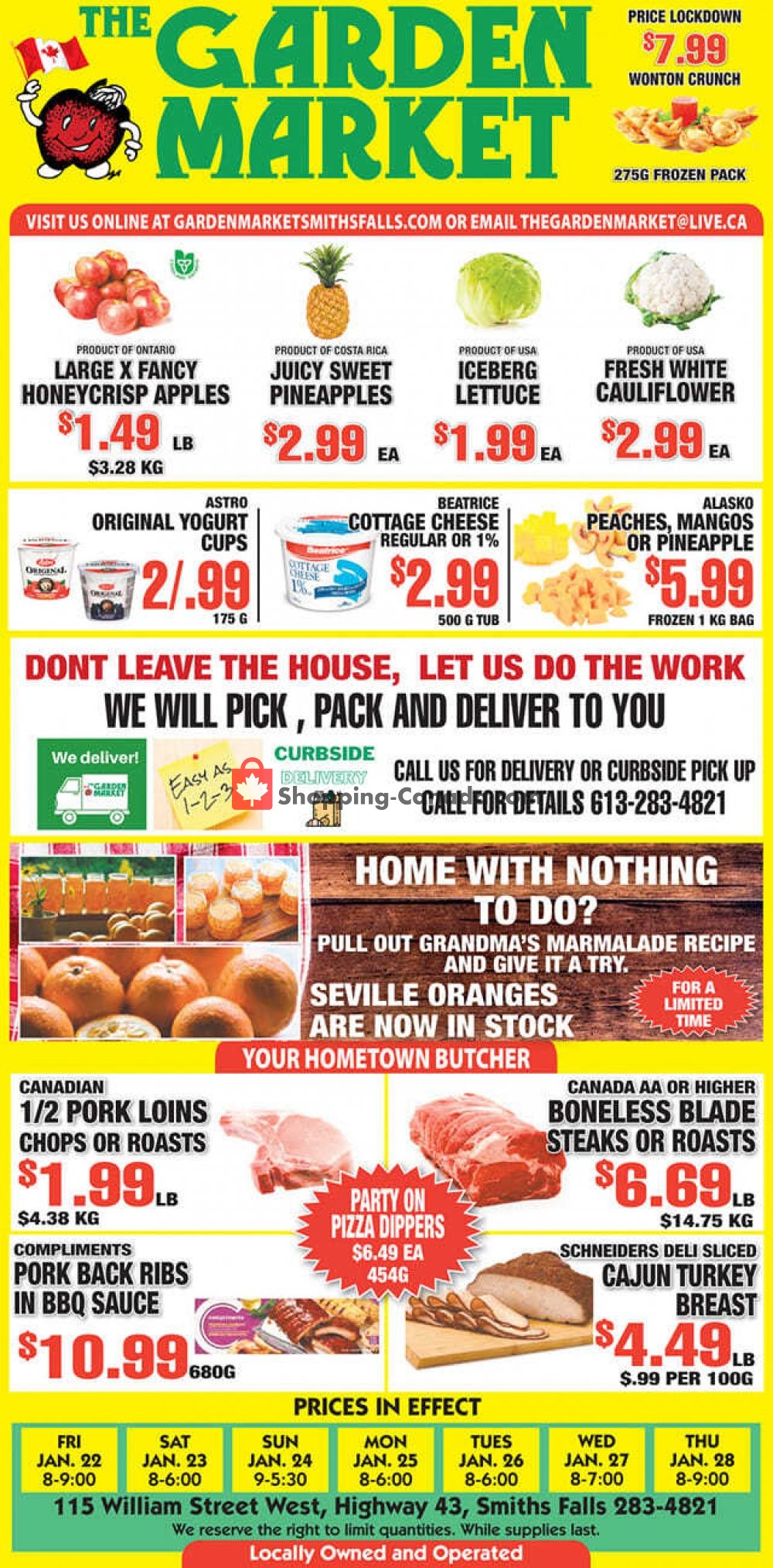 The Garden Market flyer from Friday January 22, 2021 to Thursday January 28, 2021 - page 1