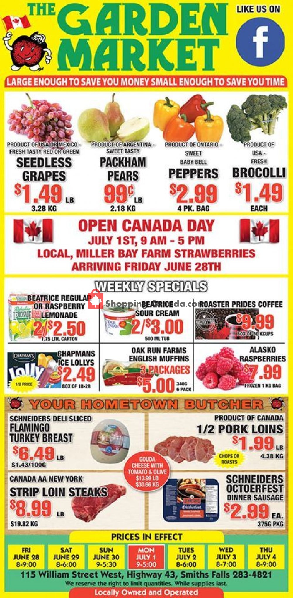 The Garden Market flyer from Friday June 28, 2019 to Thursday July 4, 2019 - page 1