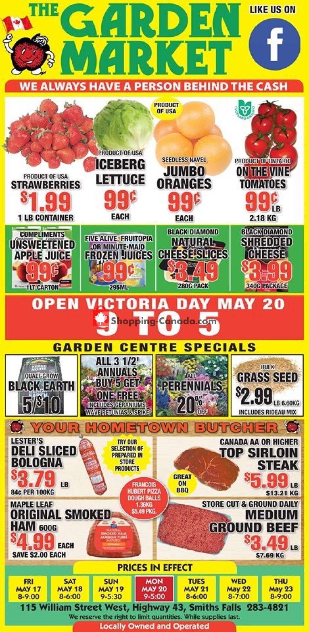 The Garden Market flyer from Friday May 17, 2019 to Thursday May 23, 2019 - page 1