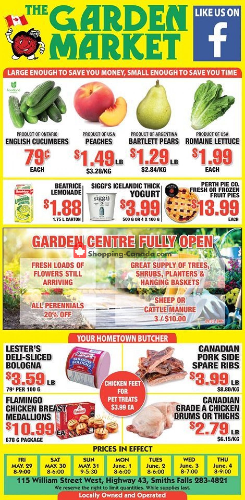 The Garden Market flyer from Friday May 29, 2020 to Thursday June 4, 2020 - page 1