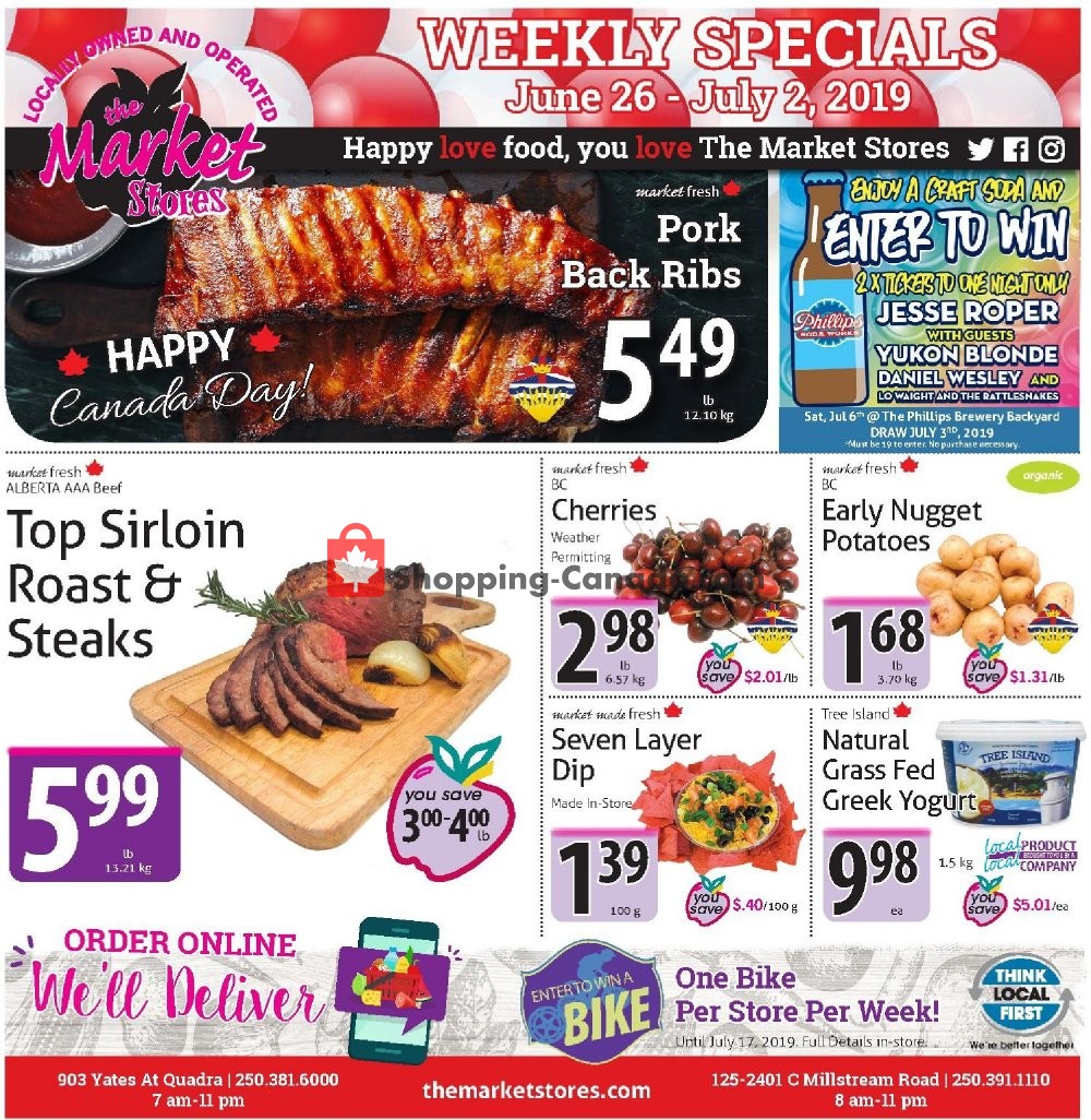 The Market Stores flyer from Wednesday June 26, 2019 to Tuesday July 2, 2019 - page 1