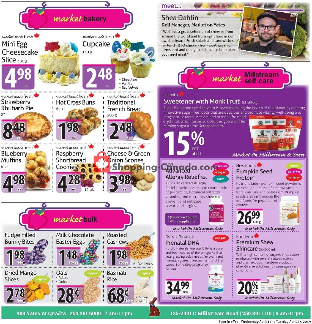 The Market Stores flyer from Wednesday April 17, 2019 to Tuesday April 23, 2019 - page 7