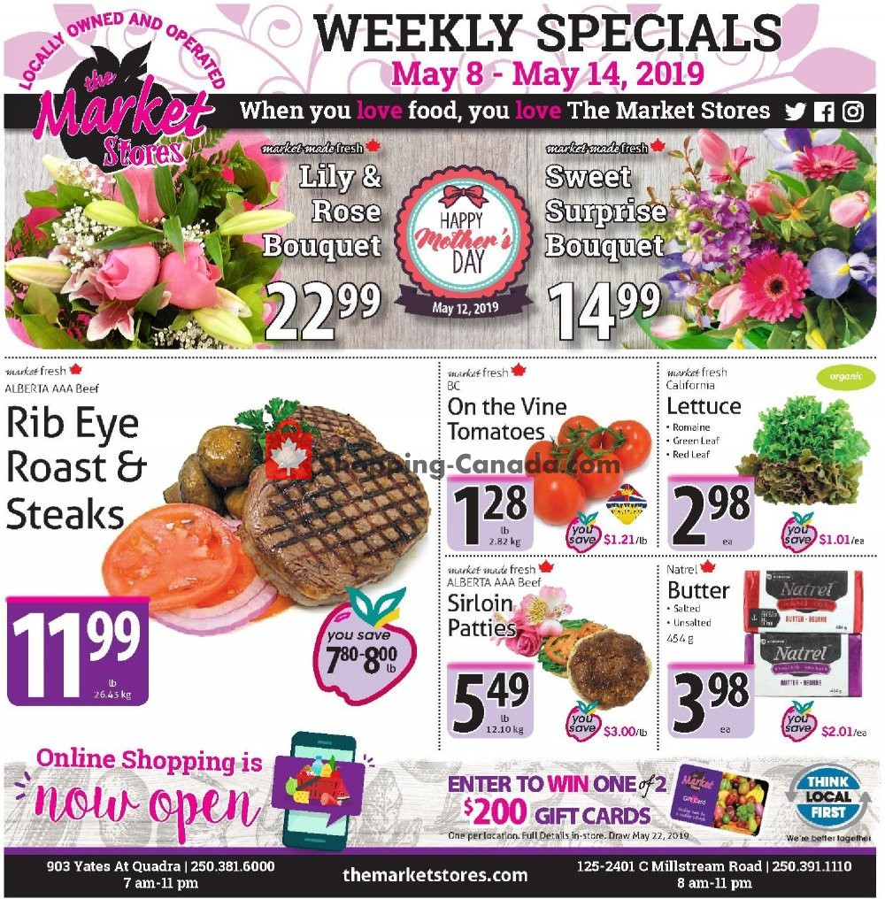 The Market Stores flyer from Wednesday May 8, 2019 to Tuesday May 14, 2019 - page 1