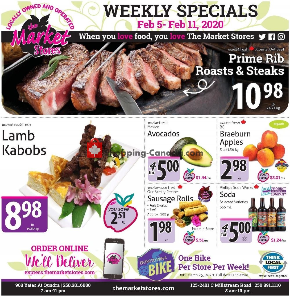 The Market Stores flyer from Wednesday February 5, 2020 to Tuesday February 11, 2020 - page 1